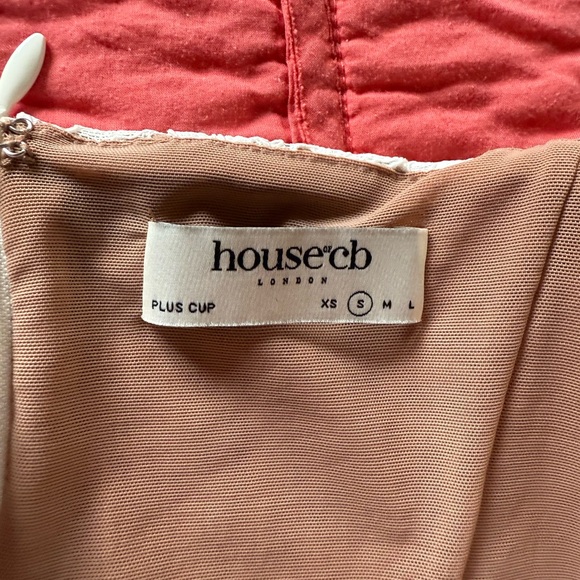 House of CB Lace Corset Mila, back zip, Size Small D-DD - Picture 5 of 9